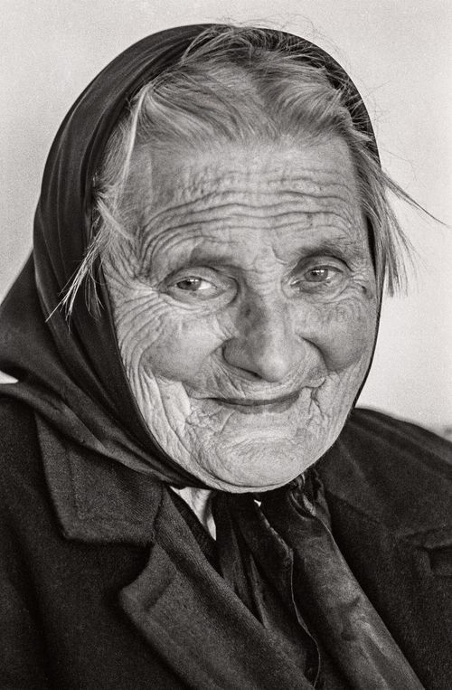 Portrait of elderly woman  Oviedo, Spain 1974