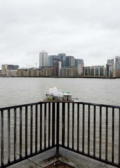 Replica V, City, London, 2007. Recycling Financial Assets. (After Gabriel Orozco)