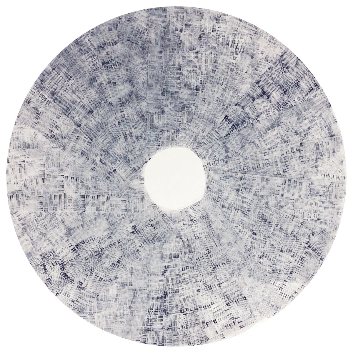 Time has no memory 2020. Detail Circular, date stamp, inks on paper.2020.