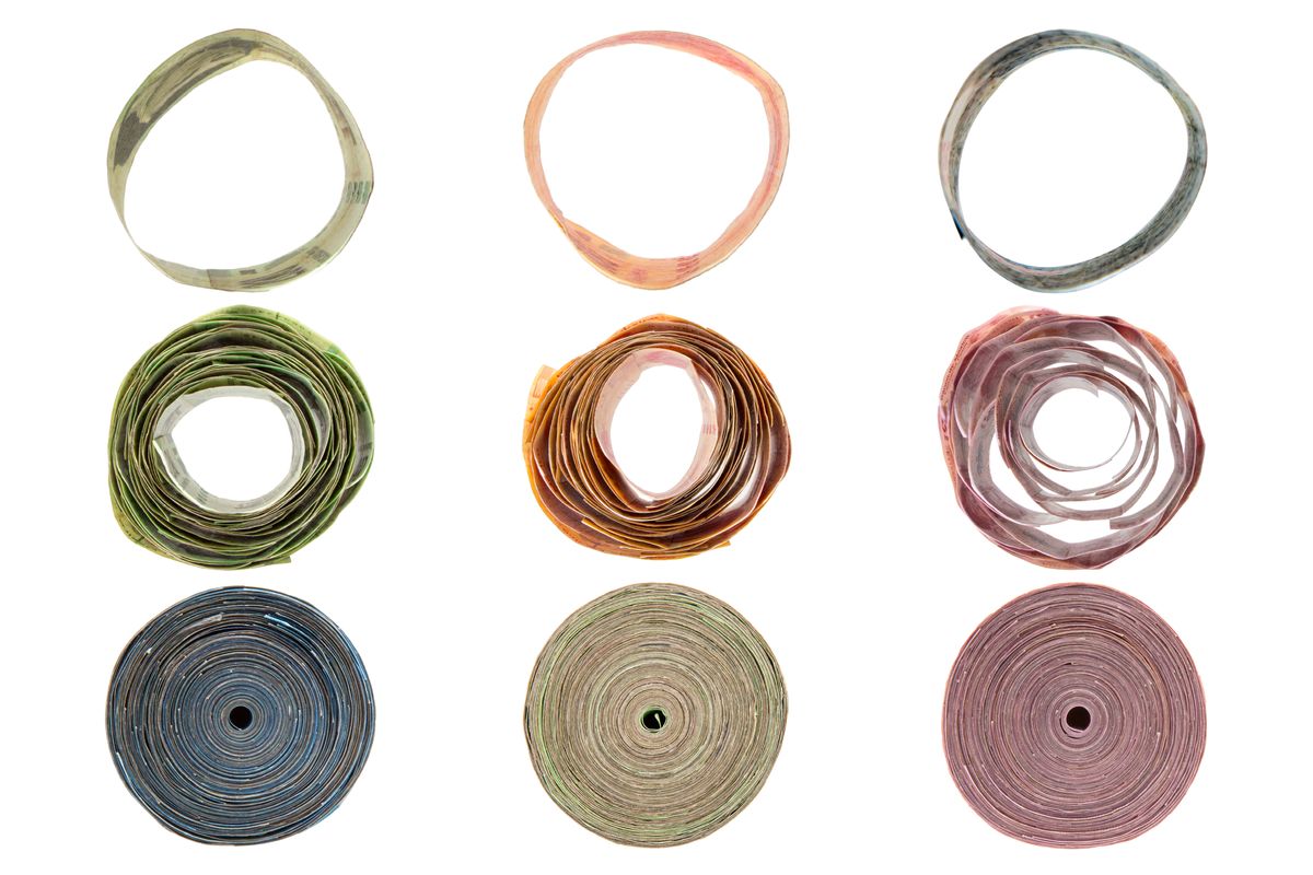 Mexican Pesos Bills Composition