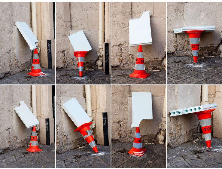 Digital Photography 120x80 cm, and 60x40 cm. Ed. 5+2 A.P. Each. Essay on Sculpture, Rue du Temple Paris, 2010.