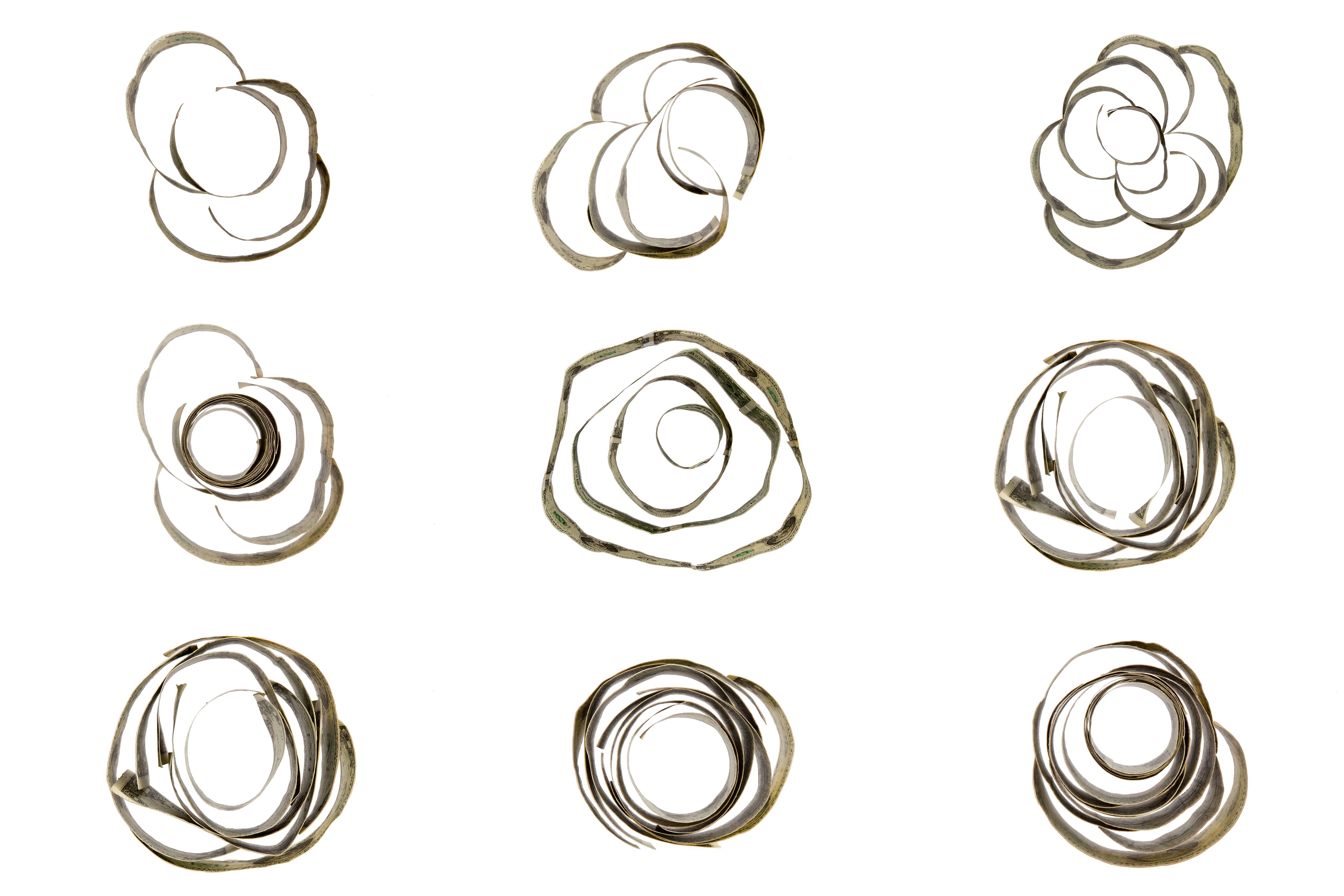 US Dollars bills composition