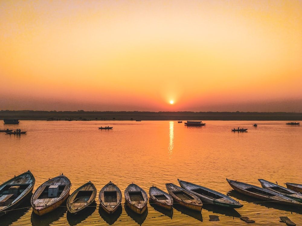 Amanecer en el Ganges