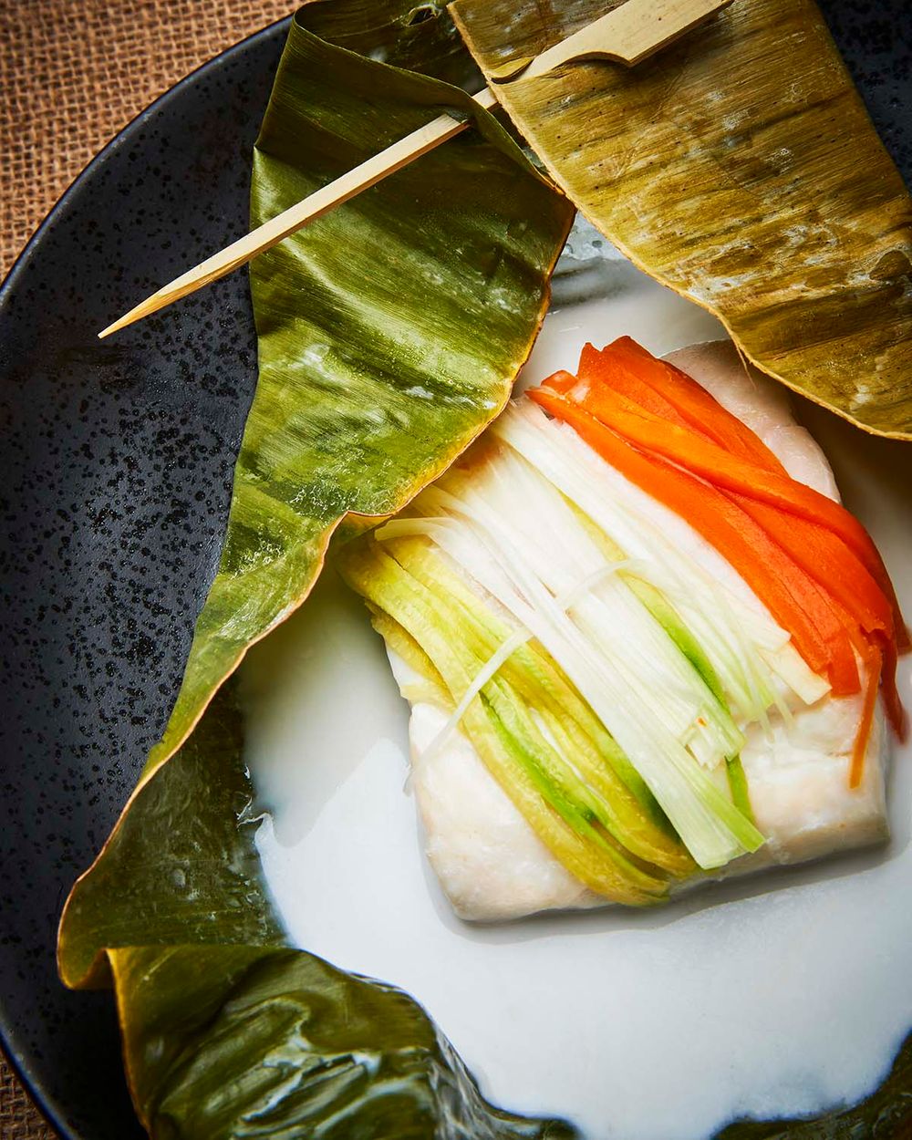 Snapper in Banana Leaf