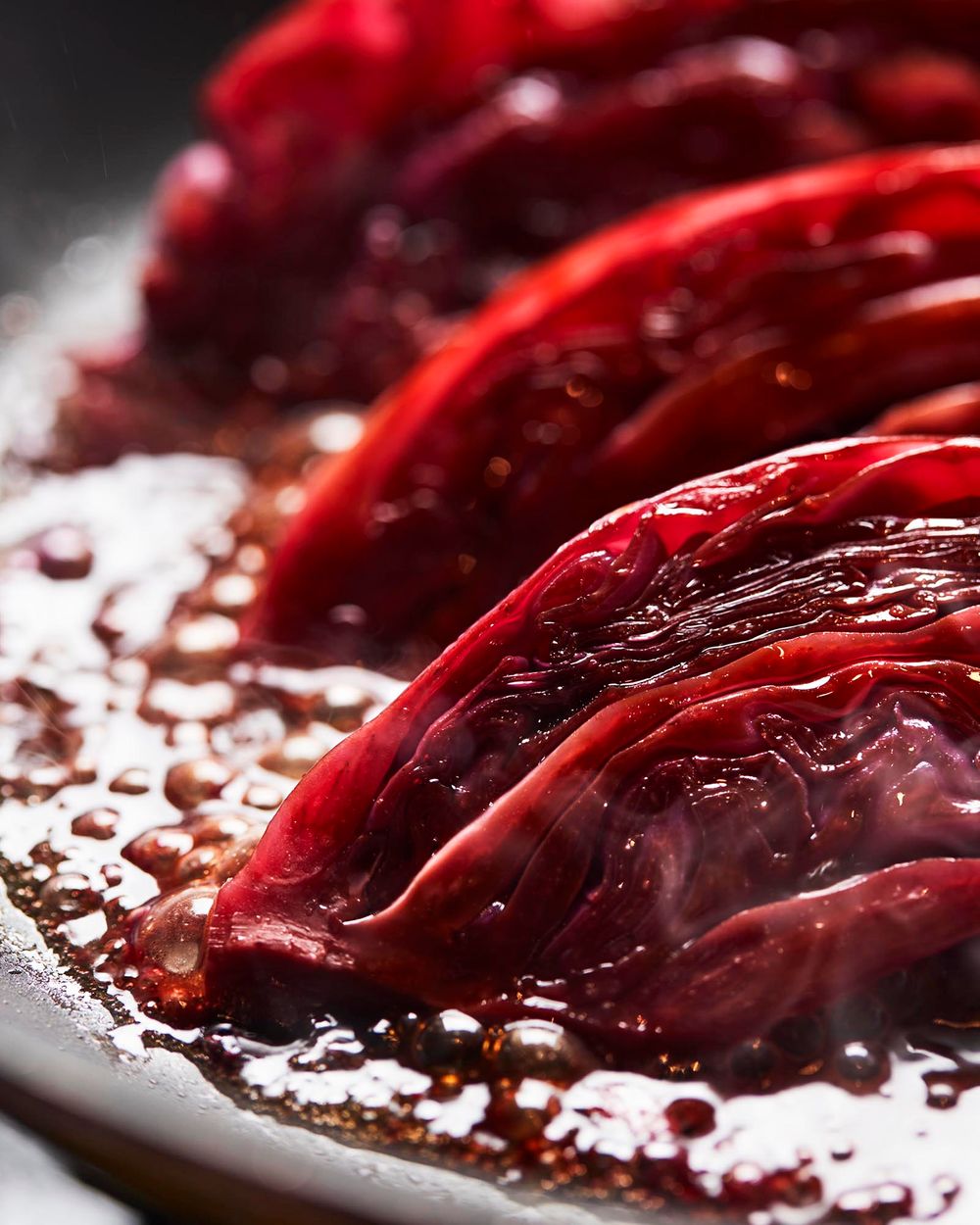 Soy -Glazed red Cabbage