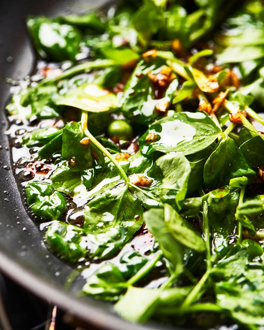 Sauteed Pea Shoots Hong Kong Style