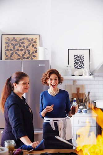 Alex Guarnaschelli & Dana Cowin Preparing Steak Au Poivre A131014 Food & Wine Making My Mistakes Cookbook 2013