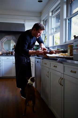 Cooking, Kitchen, Tyler Florence, Dog, French Bulldog