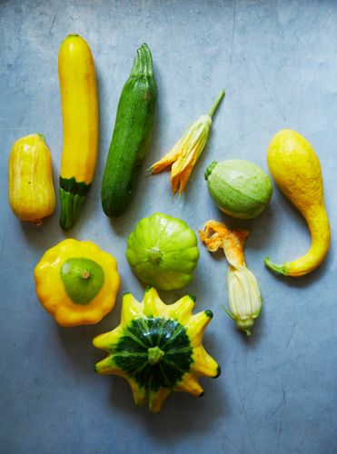 Raw Summer Squash Beauty A130709 Root to Leaf Stephen Satterfield Cookbook 2013