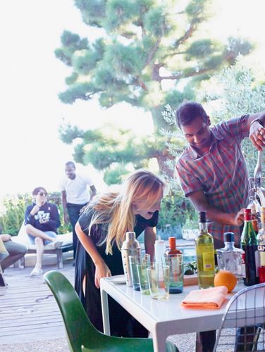 Aziz Making Drinks   A141109 Food & Wine Large Marge 2015