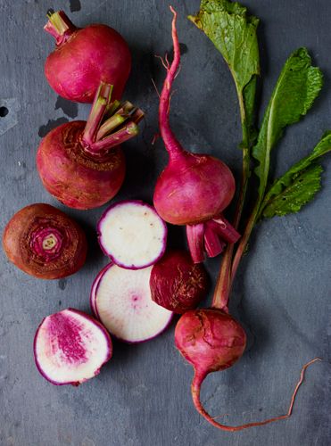 Scarlet turnips. A130709_RootToLeaf_Spring2014.