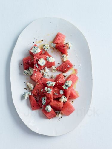 Watermelon & Blue Cheese Salad. A110119. Homecooking with Jean Georges © John Kernick NO RIGHTS GRANTED