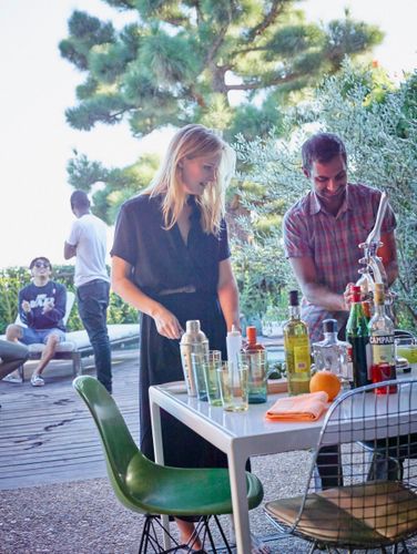 Aziz Making Drinks   A141109 Food & Wine Large Marge 2015