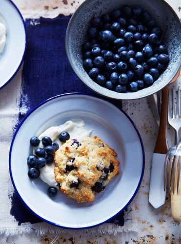 Strawberry & Blueberry Shortcakes with Cream Cheese Cream BeautyBeauty A130315 MSLO Montana July 2013