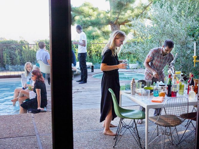 Aziz Making Drinks   A141109 Food & Wine Large Marge 2015