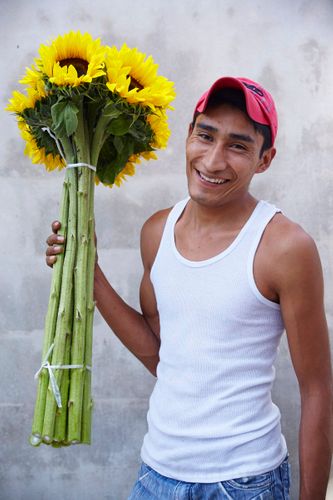 Flower Man Portrait   Williams-Sonoma Open Kitchen   Hartwood RestaurantTulum Mexico 2016