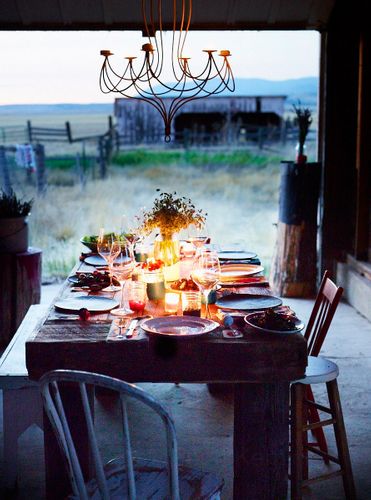 Dinner Party on Heather Chontos Property  A120730_HeatherChontos_Montana_109207