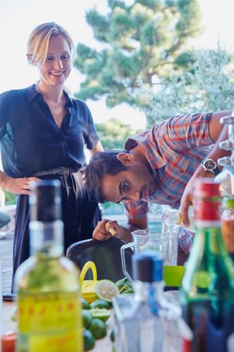 Aziz Making Drinks   A141109 Food & Wine Large Marge 2015