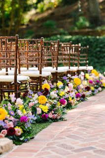 Flowers Ceremony Aisle Growing