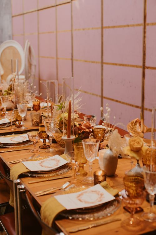 Grassroom DTLA Wedding centerpiece