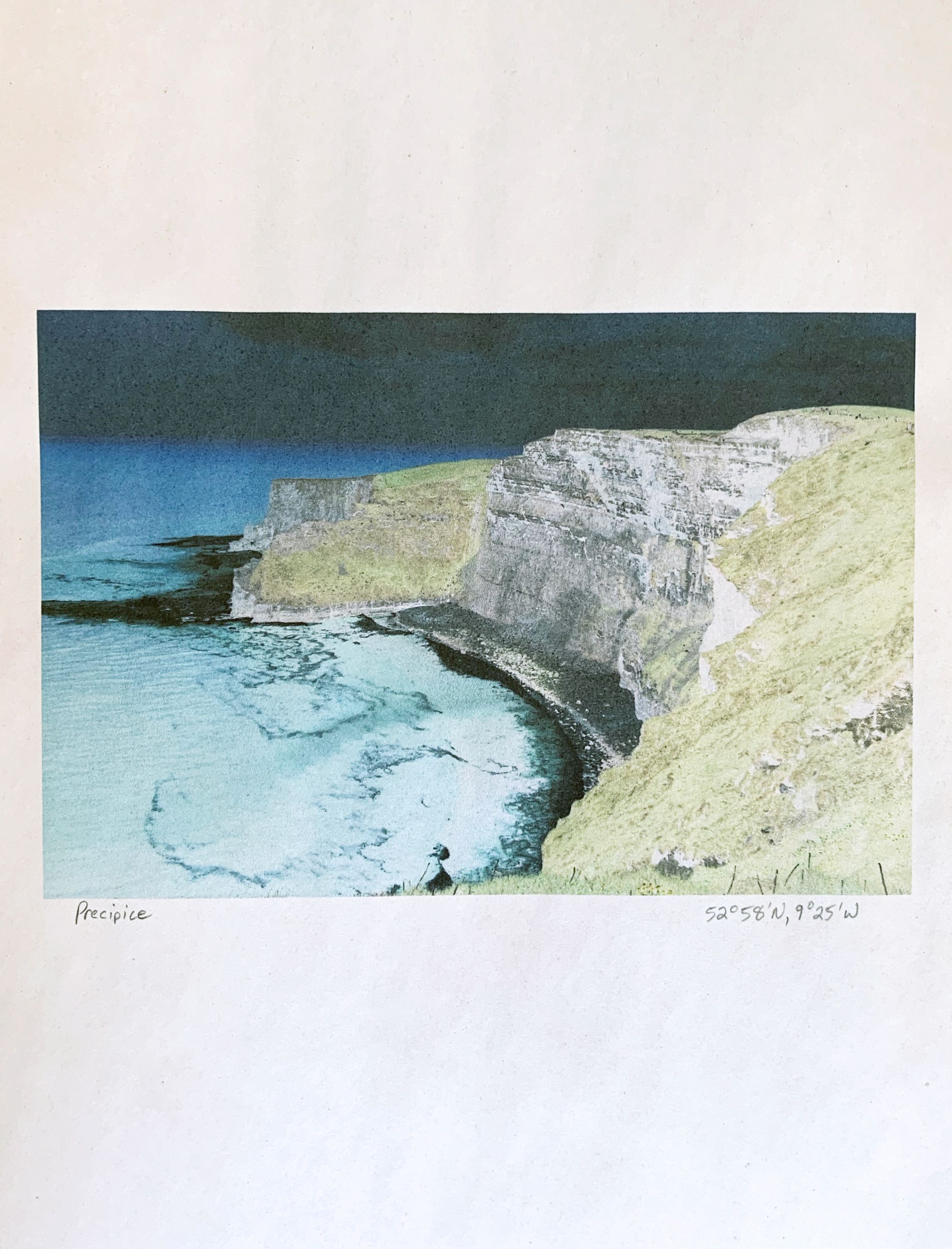 5 x 7 ½ inches Precipice, 52°58'N,9°25'W