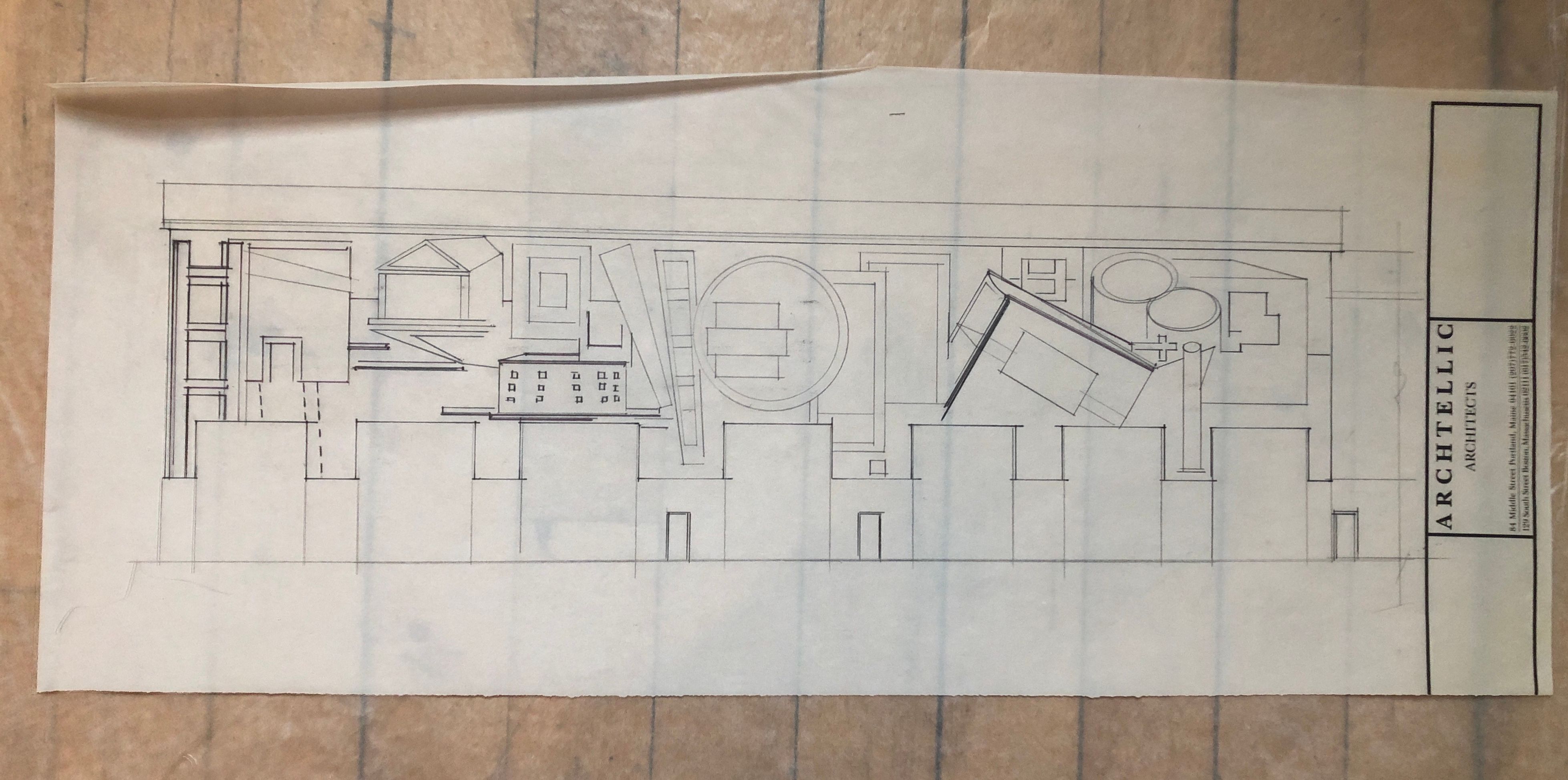 Mural Proposal for Sewage Plant  , late 80s 