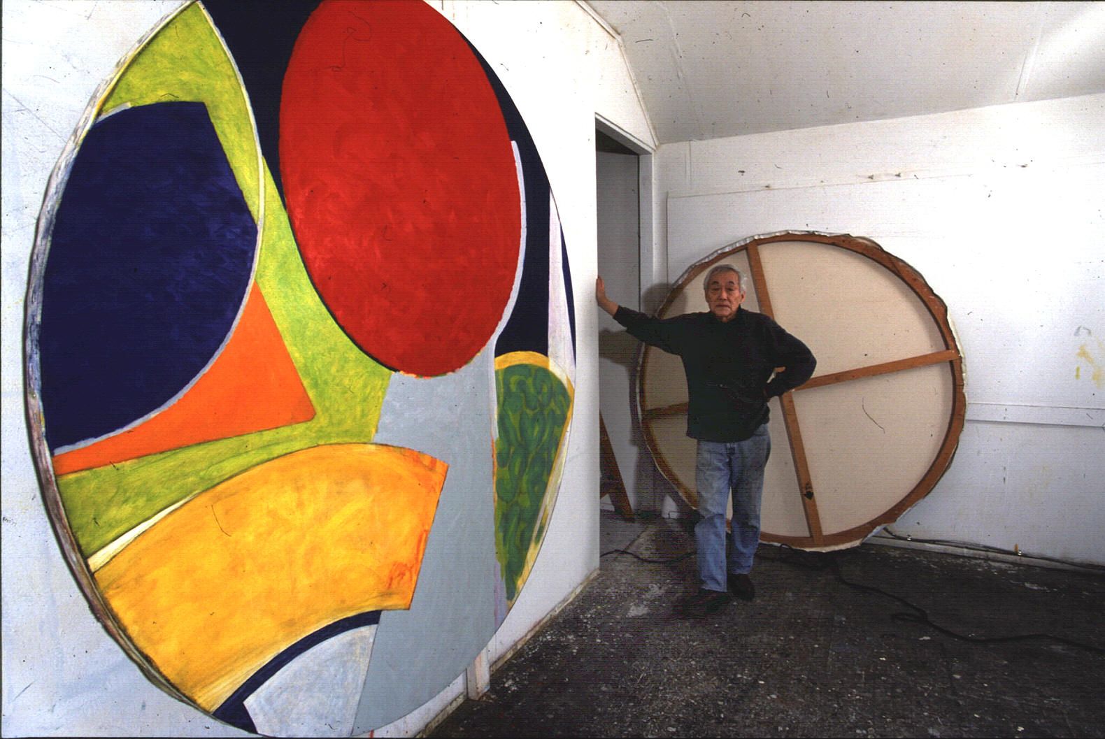 FRANK OKADA in his studio in Eugene 