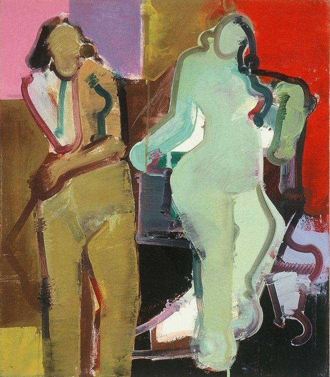 TWO FIGURES , ONE SEATED  1973-4 Berkeley