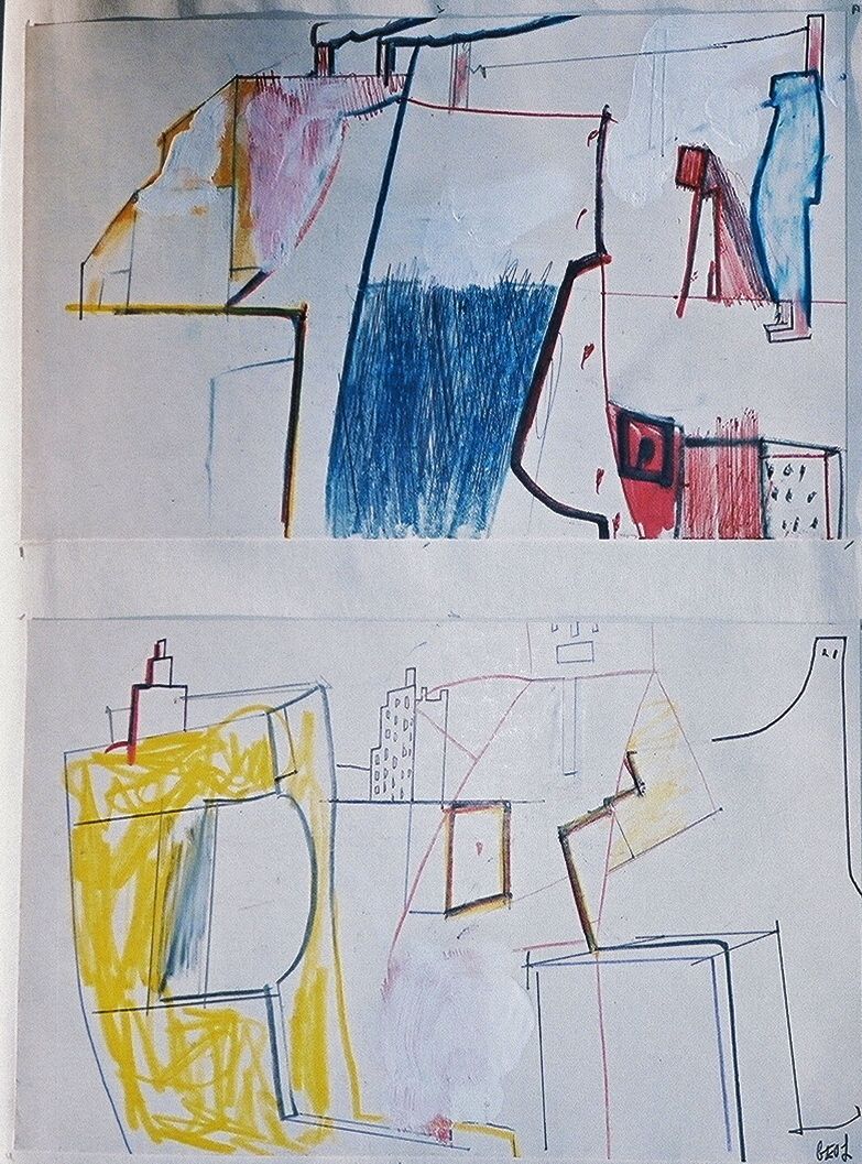 URBAN  JUNGLES    , San Francisco    1979 sketchbook page