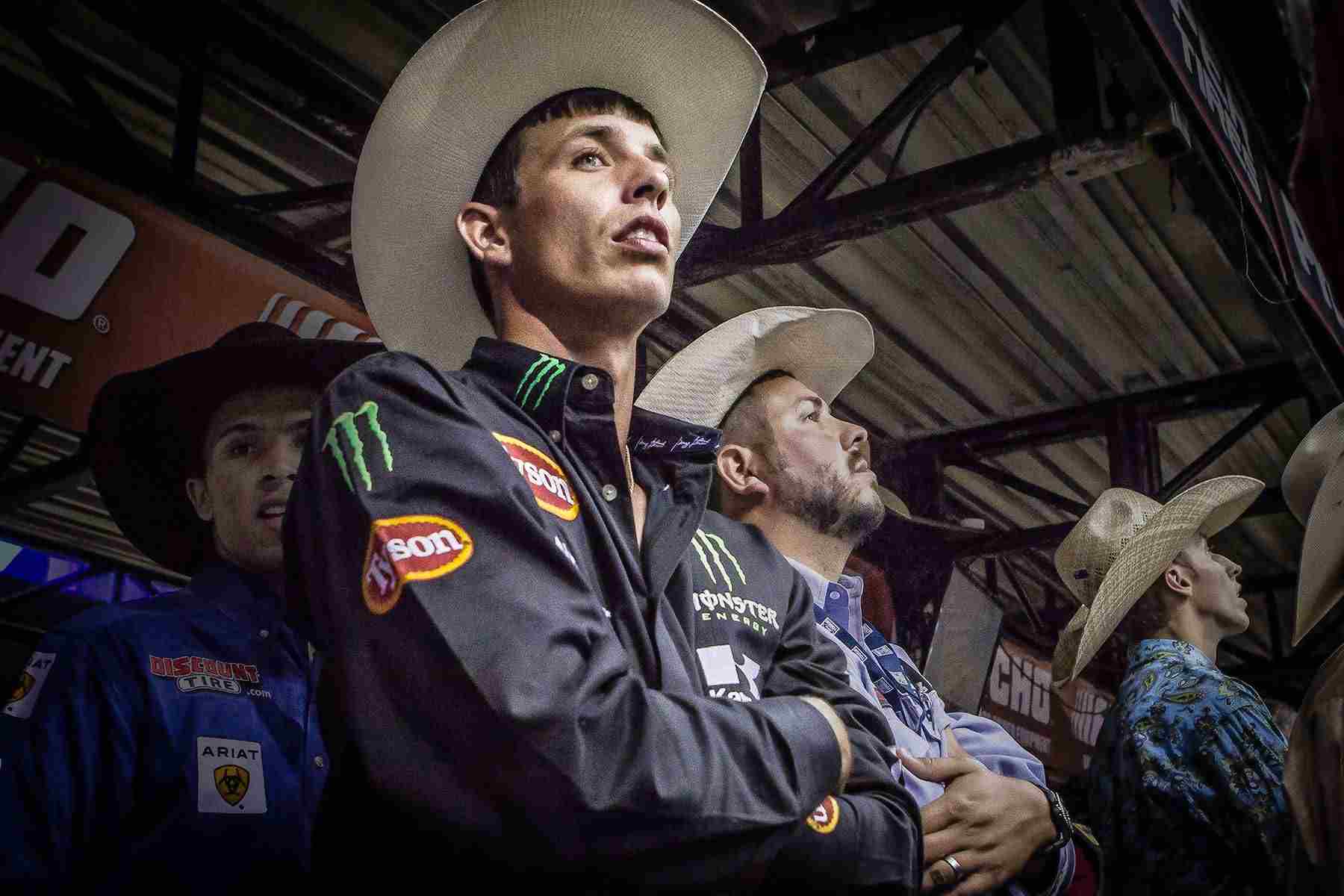 PBR Bull Rider waiting his turn
