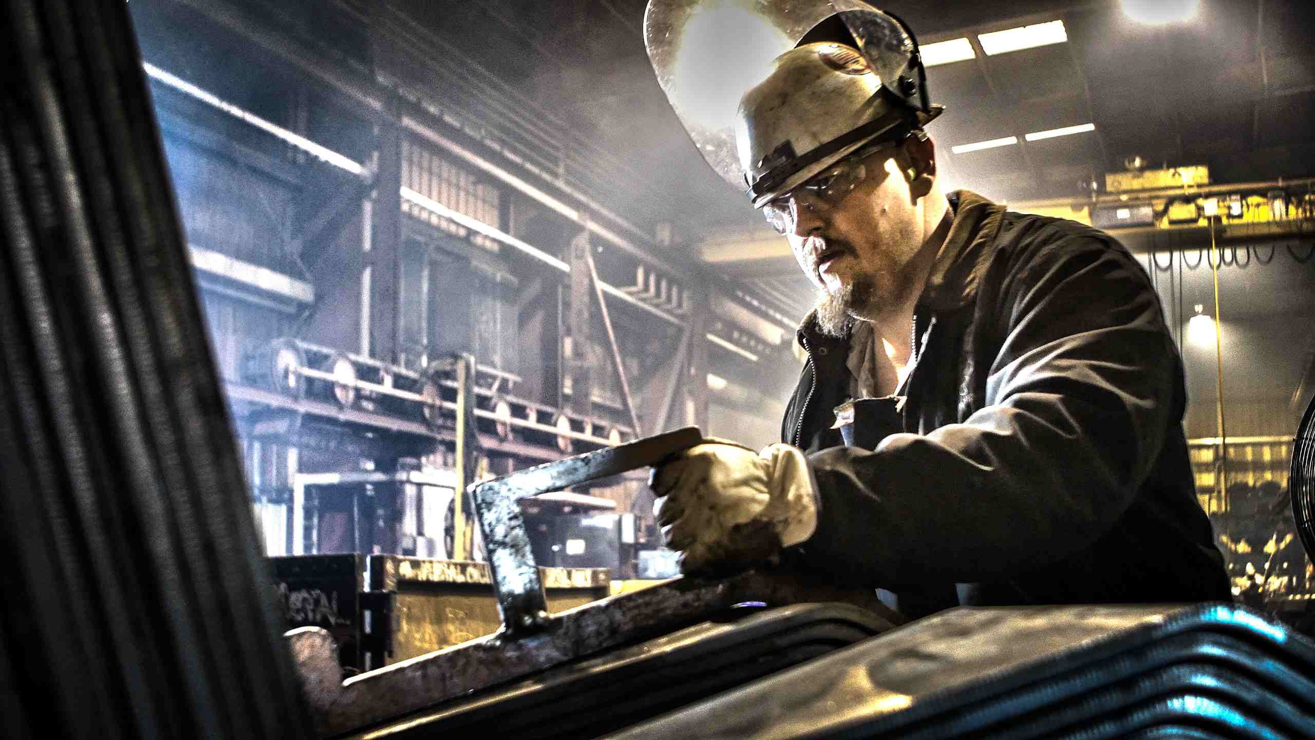 Crafting the Future: Metal-Fabrication Worker at Railcar Manufacturing Plant"