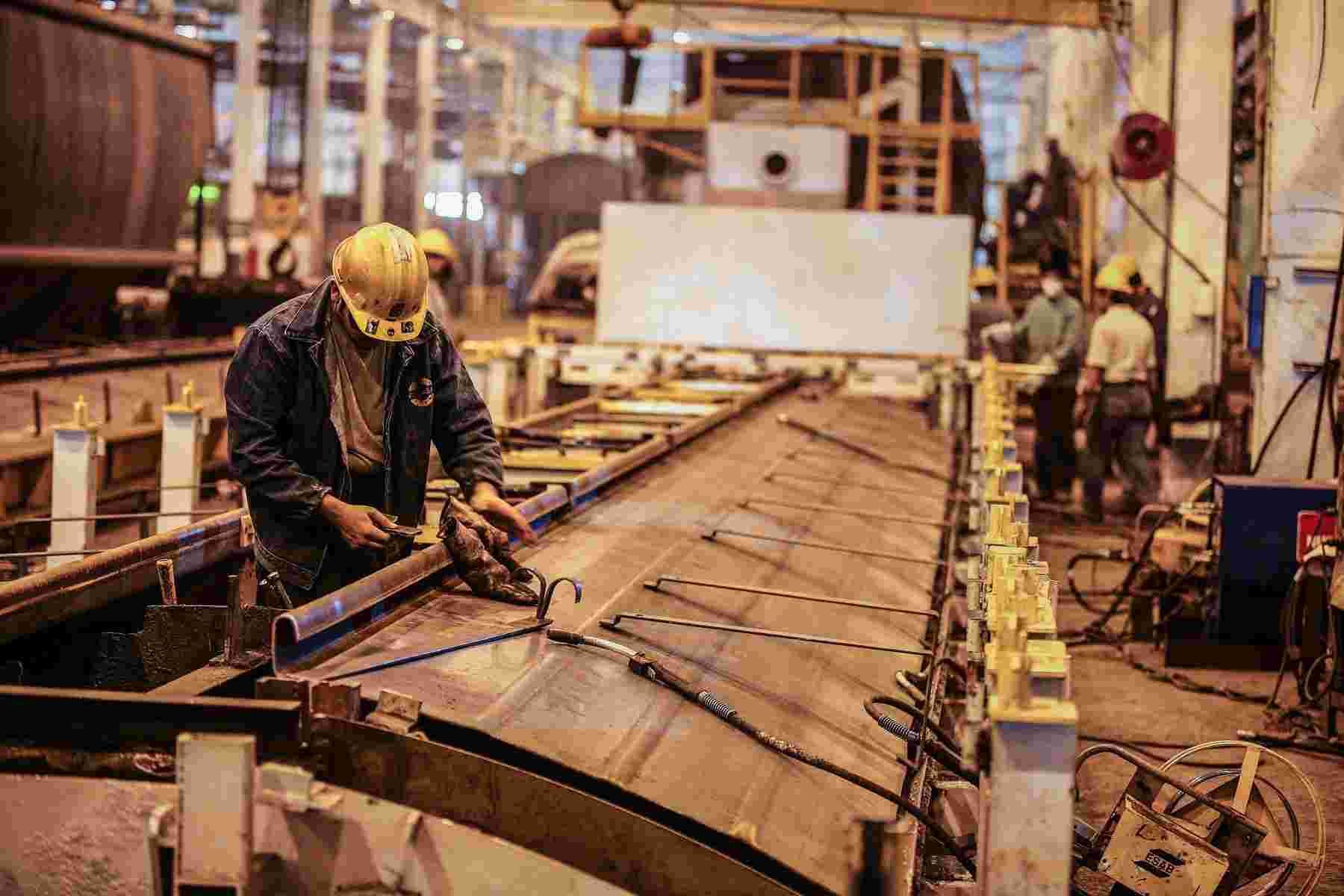 Manufacturing plant producing railcars