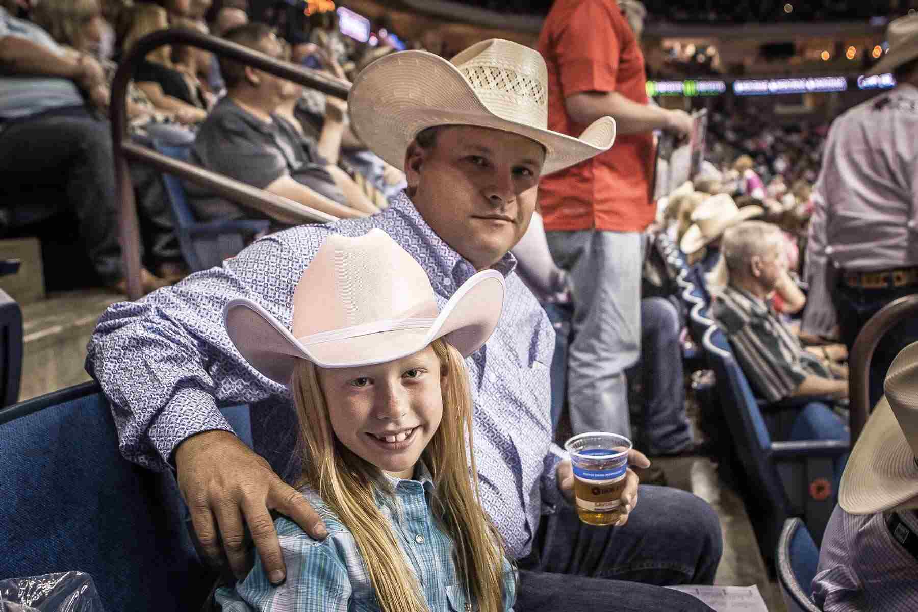 Little cowgirl with Dad