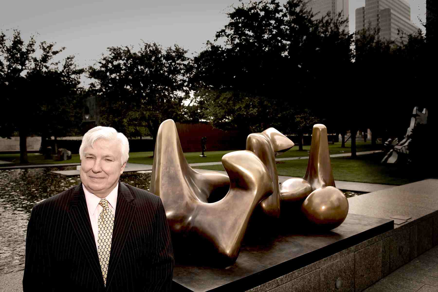 Timeless Elegance: Powerful Executive Portrait Shot at the Nasher Sculpture Center