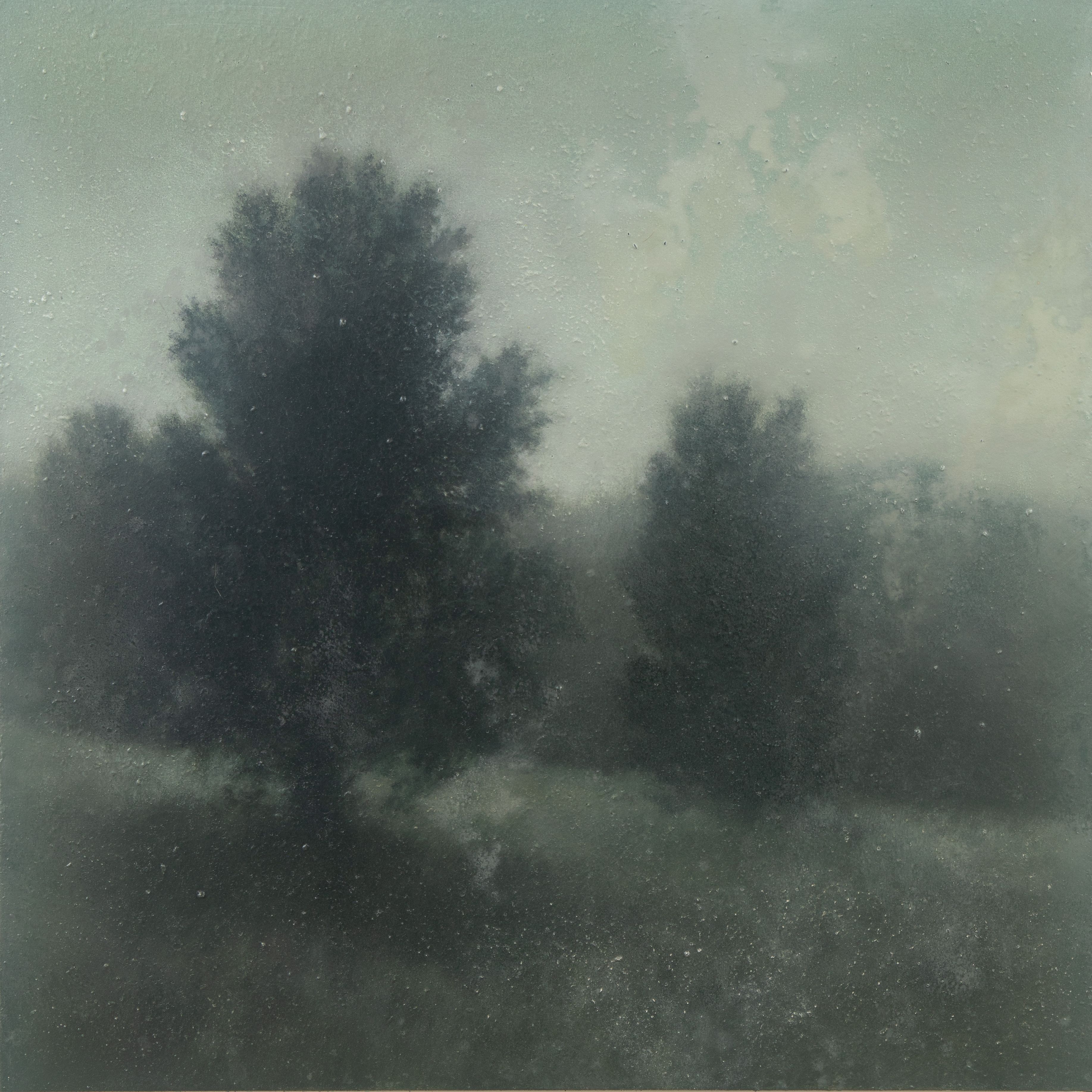 Mixed Media on Canvas, 36"h x 36"w Approach to Flat Rock Hill, 2026