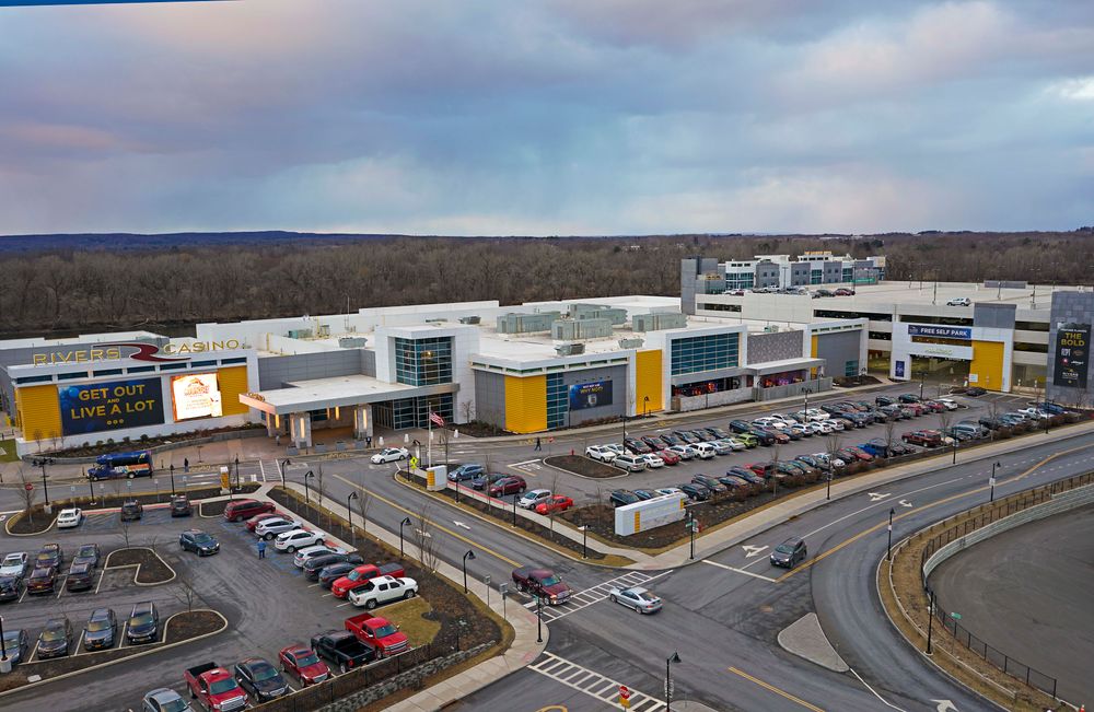 Captured this image of the new Rivers Casino in Schenectady New York using my Sony A7rII mounted on a DJI Matrice 600 Rivers Casino Schenectady New York
