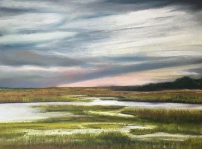 14x18 1/2 Pastel on paper. Available. Contact the artist. The Day's End