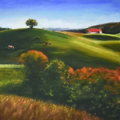 12 x 12 Pastel on board. Available. Contact the artist. Sanctuary