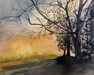 9x12 Watercolor and charcoal. Available. Untitled