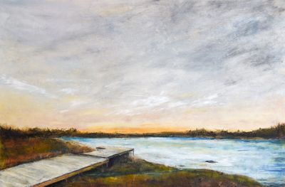 24 x 36 Cold wax/oils on board. Available. Contact the artist. Déjà vu