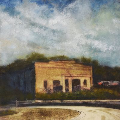 8x8 Cold wax oils / mixed media on paper, mounted on panel. Available. At River Arts