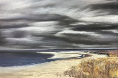 12x18 pastel on Uart paper on board. Available. Mystery at Sea