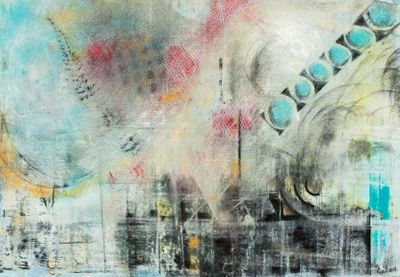 9 x 13 Cold wax/oil on paper. Available. Contact the artist. Century