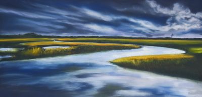 9x18 pastel on board. Available. Contact the artist. Last Light