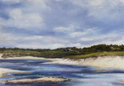 4 1/2 x 6 1/2 Pastel on Arches paper. Available. Provincetown