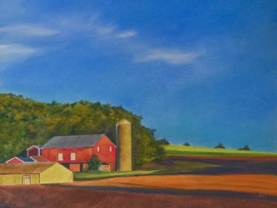 9x12 Pastel on Pastelmat paper. Farm Play