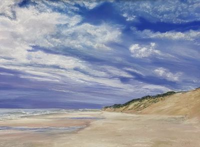 9x12 Pastel on Uart paper mounted on board. Available. LeCount HollowBeach.