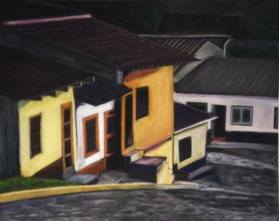 7 1/2 x 9 1/2 Pastel on paper. Available. Copan