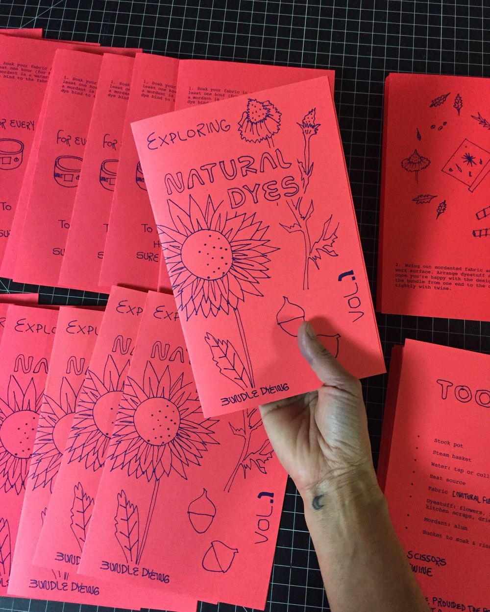 bundle dye zine