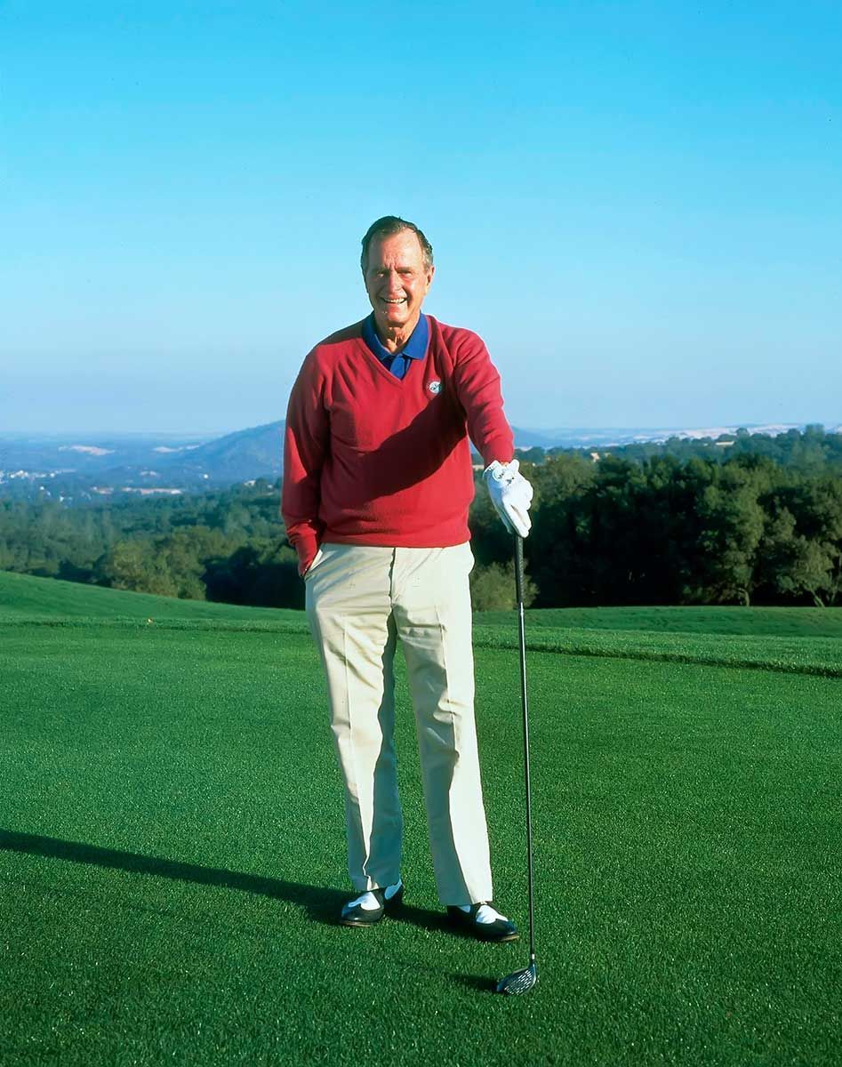 President George Bush. Serrano Country Club, El Dorado Hills, CA.  Parker Development Company 1099